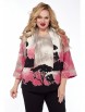 Блузка артикул: 4053 розово-черный от Abbi - вид 8