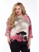 Блузка артикул: 4053 розово-черный от Abbi - вид 1