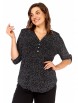 Блузка артикул: 4059 черно-белый от Abbi - вид 10