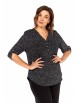 Блузка артикул: 4059 черно-белый от Abbi - вид 1