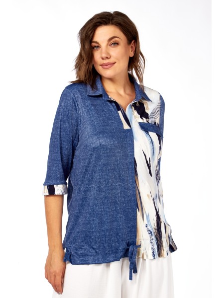 4060 сине-бежевый