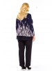 Блузка артикул: 4067 тёмно-синий от Abbi - вид 12