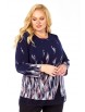Блузка артикул: 4067 тёмно-синий от Abbi - вид 6