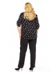 Блузка артикул: 4068 черный с белым принтом от Abbi - вид 14
