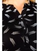 Блузка артикул: 4068 черный с белым принтом от Abbi - вид 7
