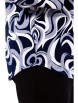 Блузка артикул: 4071 сине-серо-белый принт от Abbi - вид 21