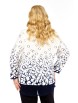 Блузка артикул: 4073 бело-синий с принтом от Abbi - вид 2