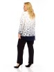 Блузка артикул: 4073 бело-синий с принтом от Abbi - вид 15