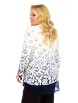Блузка артикул: 4073 бело-синий с принтом от Abbi - вид 7