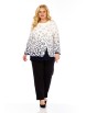 Блузка артикул: 4073 бело-синий с принтом от Abbi - вид 10