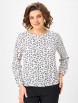 Блузка артикул: 4027 белый с принтом от Abbi - вид 3