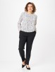 Блузка артикул: 4027 белый с принтом от Abbi - вид 10
