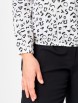 Блузка артикул: 4027 белый с принтом от Abbi - вид 11