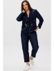 Брючный костюм артикул: 3118 темно-синий от Ma Сherie - вид 1