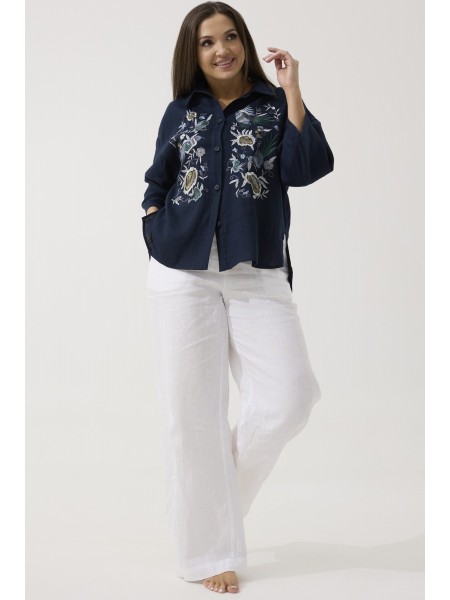 3123 темно-синий+белый