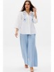 Брючный костюм артикул: 3145 белый+небесный от Ma Сherie - вид 8