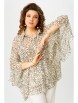 Блузка артикул: 20349 бежевый от FITA - вид 6