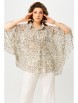 Блузка артикул: 20349 бежевый от FITA - вид 9