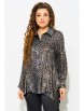 Блузка артикул: 20641 леопард+серебро от FITA - вид 1
