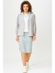 Юбочный костюм артикул: 4031 серо-мятный от FITA - вид 1