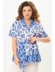 Блузка артикул: 20711 бежево-синий от FITA - вид 4