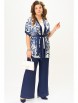 Брючный костюм артикул: 4081 сине-бежевый от FITA - вид 6