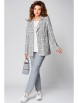 Брючный костюм артикул: 20235 серо-голубой от FITA - вид 1