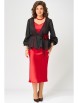 Плательный костюм артикул: 3201 красно-черный от FITA - вид 1