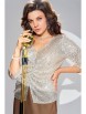 Блузка артикул: 20791 золотисто-бежевый от FITA - вид 4