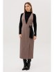 Плательный костюм артикул: 2141 шоколад/черный от AmberaStyle - вид 3