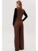 Брючный костюм артикул: 3013-2 шоколад/черный от AmberaStyle - вид 2