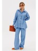 Брючный костюм артикул: 2138 голубой от AmberaStyle - вид 5