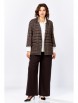 Брючный костюм артикул: М-610 клетка+шоколад от ЗигзагСтиль - вид 4