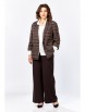 Брючный костюм артикул: М-610 клетка+шоколад от ЗигзагСтиль - вид 6