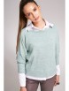 Кофта, джемпер артикул: 7002 мятный от KaVaRi - вид 3