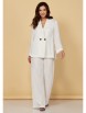 Брючный костюм артикул: 8034 белый от KaVaRi - вид 1