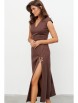 Нарядное платье артикул: 1131.1 коричневый от KaVaRi - вид 4