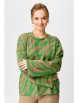 Кофта, джемпер артикул: 15327 бежевый+зеленый от GIZART - вид 7