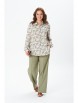 Брючный костюм артикул: 5391 олива+цветы от GIZART - вид 4