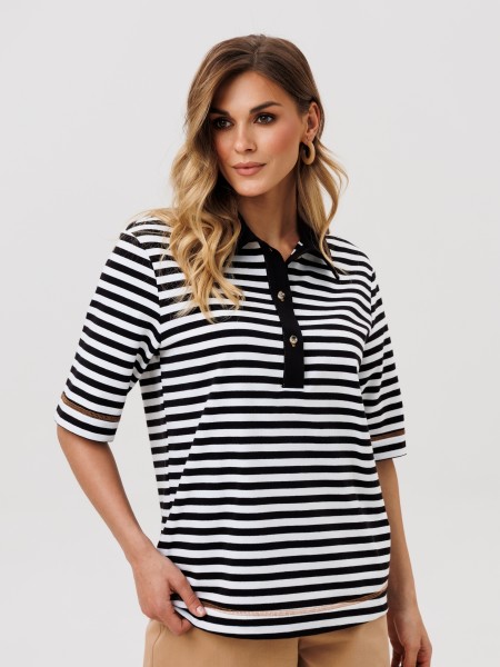 15380 черно-белый, полоска