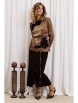 Юбочный костюм артикул: 5435 капучино, шоколадный от GIZART - вид 7