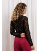 Блузка артикул: 15439 черный от GIZART - вид 2
