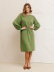 Платье артикул: 7385/1 бежево-зеленый от GIZART - вид 1