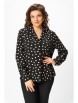 Блузка артикул: 2173 черный+горох от Светлана-Стиль - вид 1
