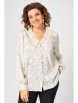 Блузка артикул: 2304 молочный принт от Светлана-Стиль - вид 1