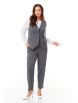 Брючный костюм артикул: М-1251 серый от Карина Делюкс - вид 6