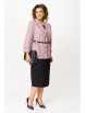 Плательный костюм артикул: М-1382 розовый, черный от Карина Делюкс - вид 7