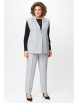 Брючный костюм артикул: М-1364 серый+черный от Карина Делюкс - вид 4