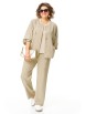 Брючный костюм артикул: М-1368 бежевый от Карина Делюкс - вид 4
