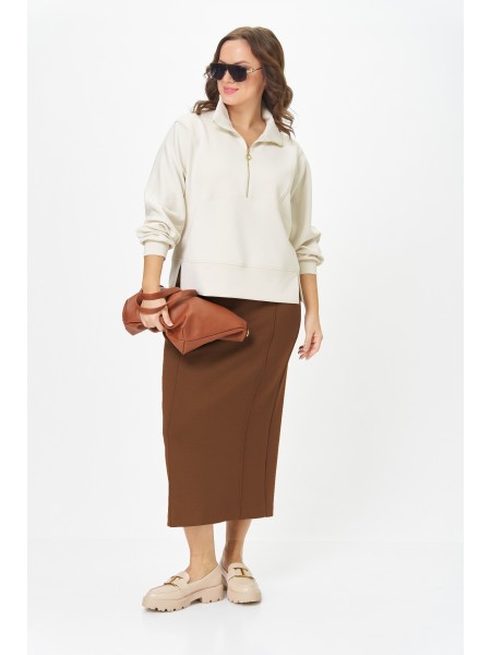 М-1394 молочный+коричневый